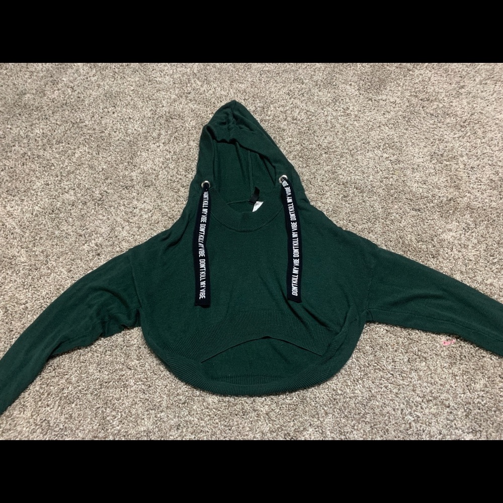 Mesh green H&M crop top